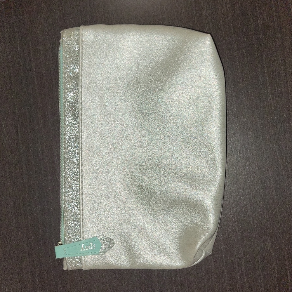 Taking Down 5/6 Silver Sparkly Ipsy Bag FWP
